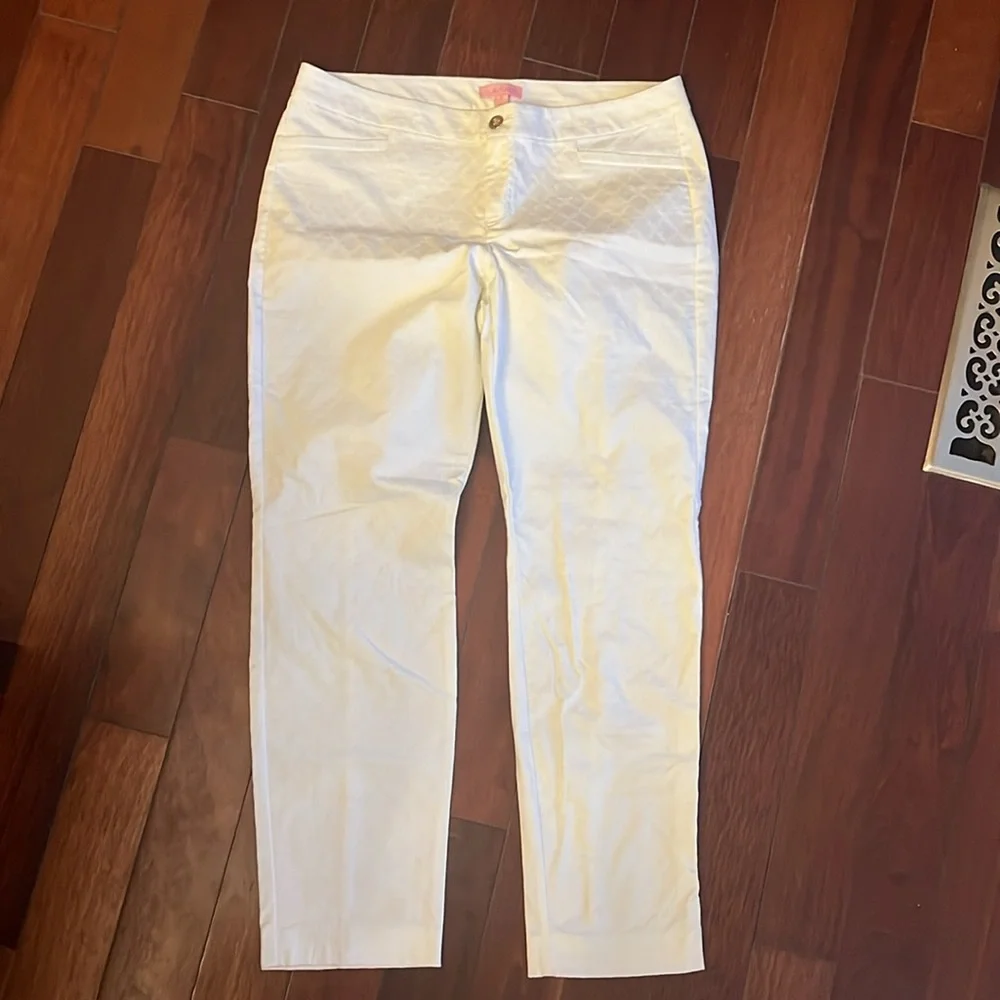Lilly Pulitzer 29” Kelly‎ Textured Ankle Length Pant - Picture 6 of 12